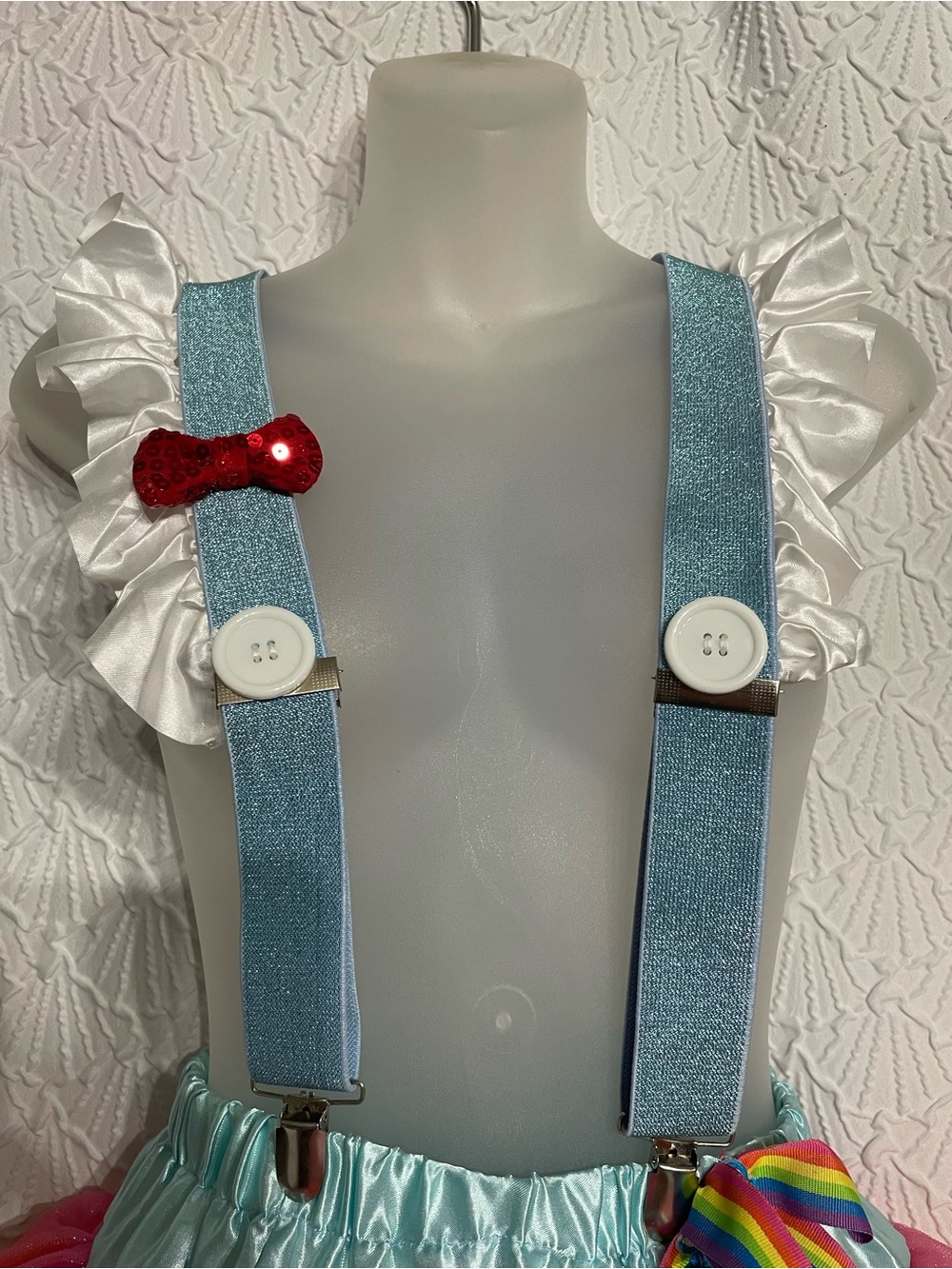 Kansas Cutie Suspenders by Amscan Excellent Condition Great For Halloween Doroth